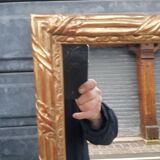 Golden mirror in louis xv style