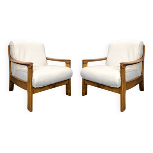 Paire de fauteuils danois - tissu