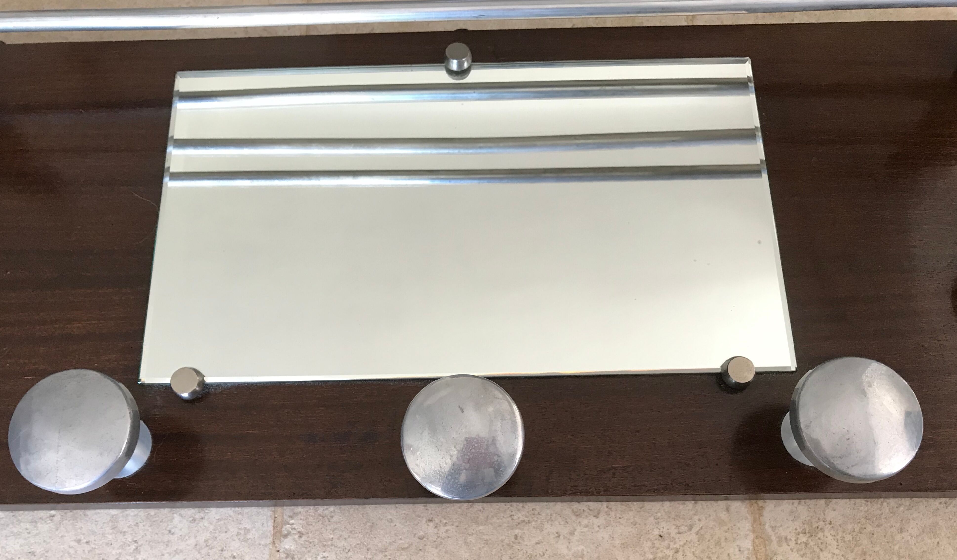 Coat locker room Art deco rosewood