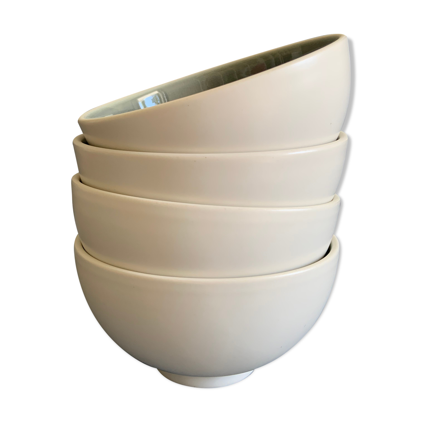 4 bowls Jars Tourron ash & white