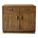 Vintage bamboo sideboard, Italy 1970