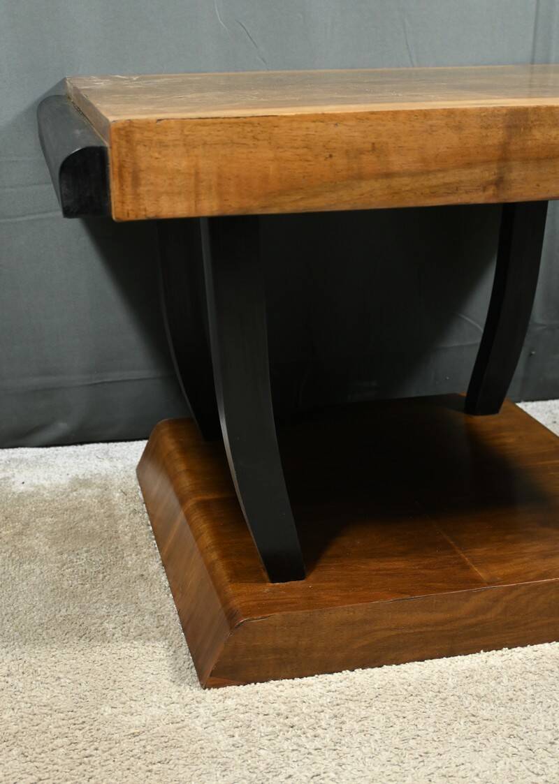 Art Deco Walnut Coffee Table – 1930