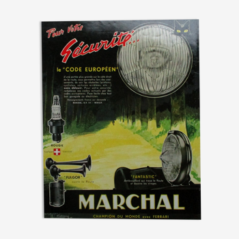 Old Marchal advertisement - 50s
