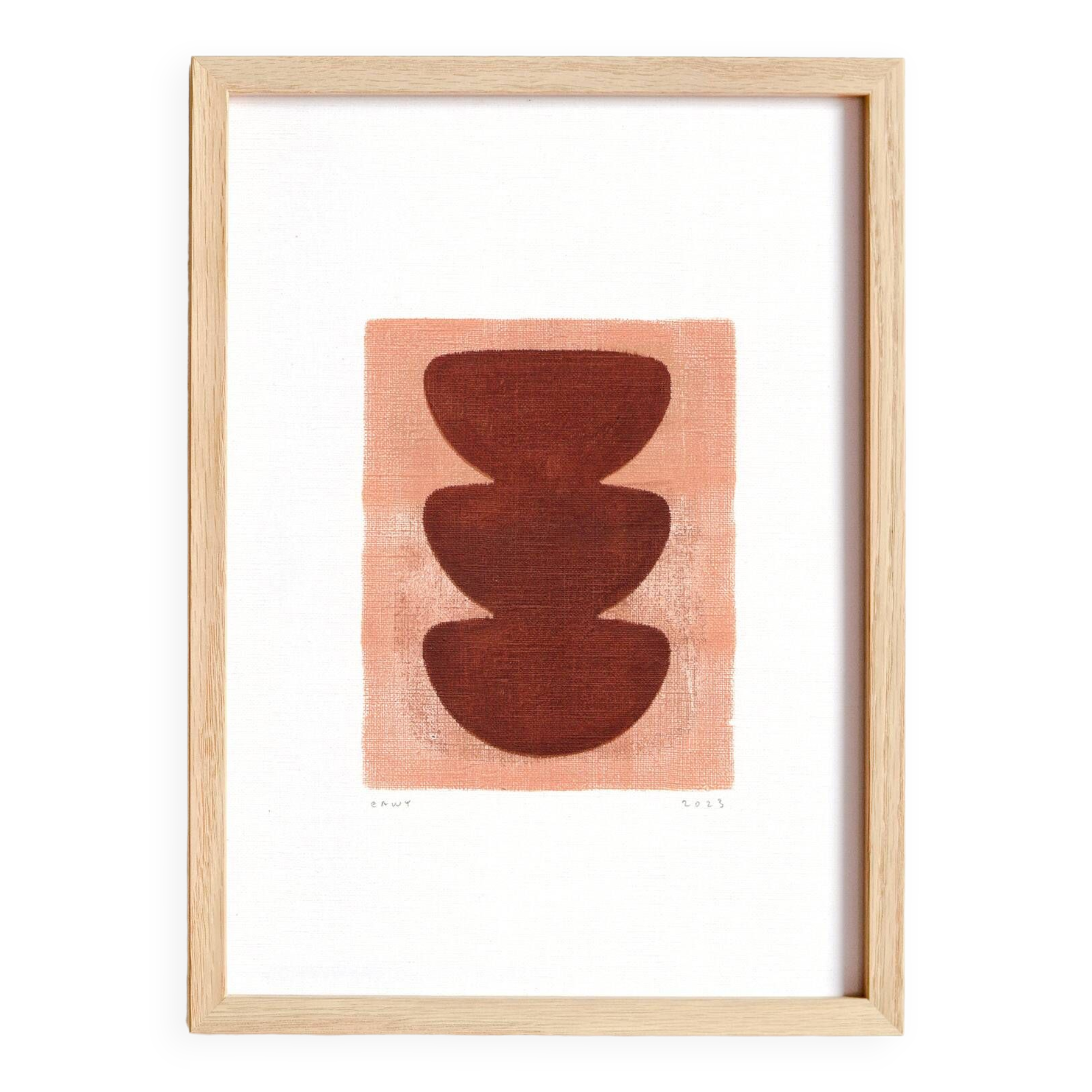 Painting on paper - H461 - Signed Eawy