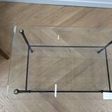 Glass top coffee table