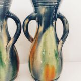 Pair of Flemish sandstone vases