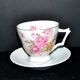 Lot de 2 tasses fleuries pivoine en porcelaine allemande AK Kaiser Germany