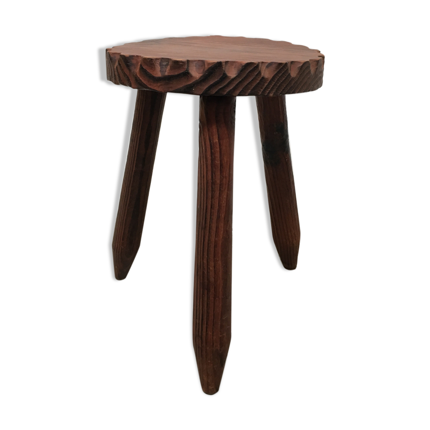 Brutalist tripod stool