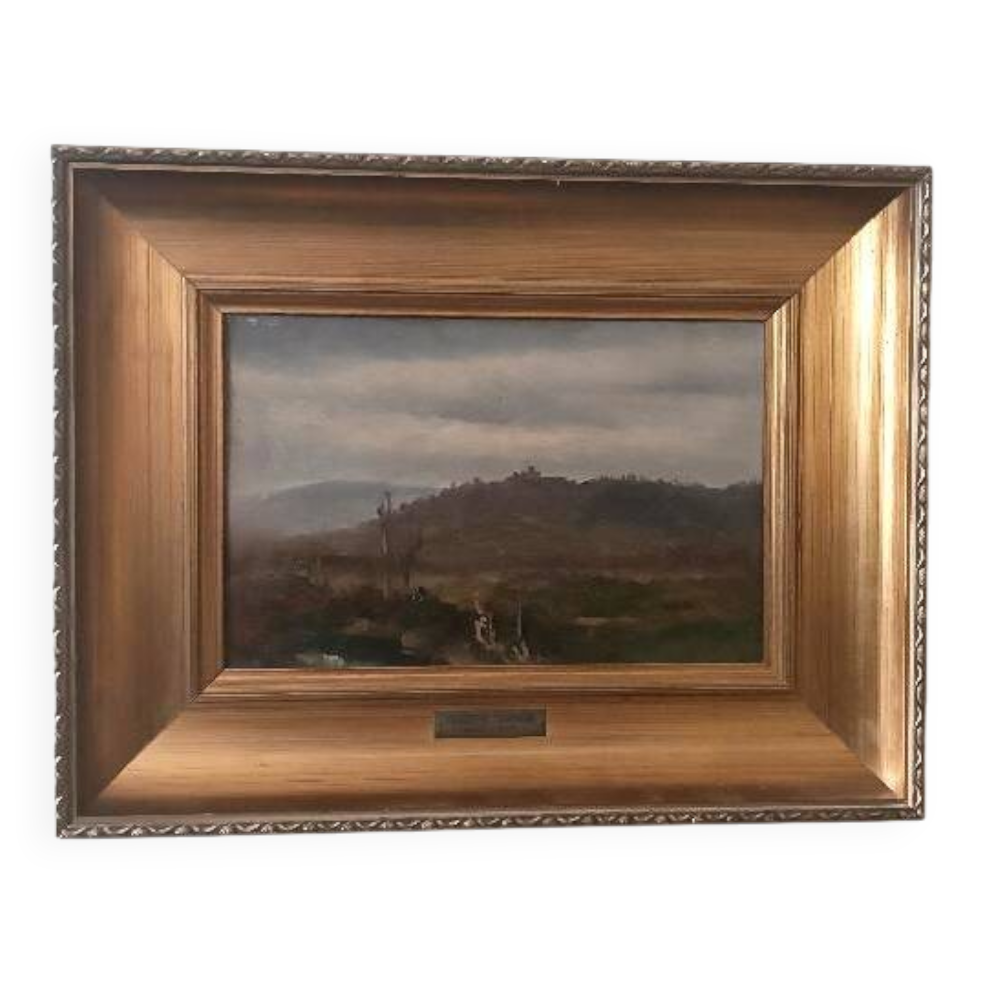 Oil on canvas, Giuseppe Hainmann (Milan 1828-Alexandria, Egypt)