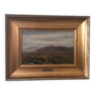 Oil on canvas, Giuseppe Hainmann (Milan 1828-Alexandria, Egypt)