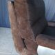 Fauteuil en cuir et métal chrome