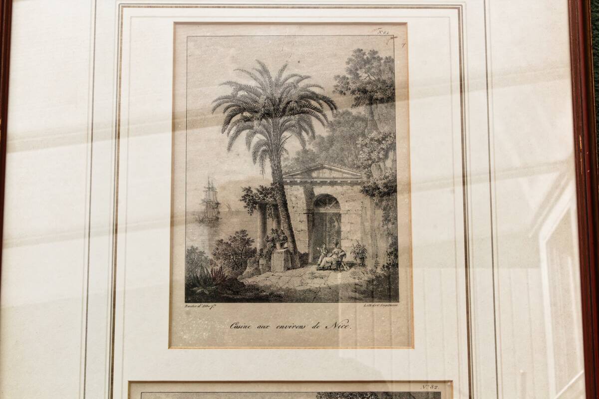 Paire de lithographies encadrées, par G. Engelmann, début 19ème.