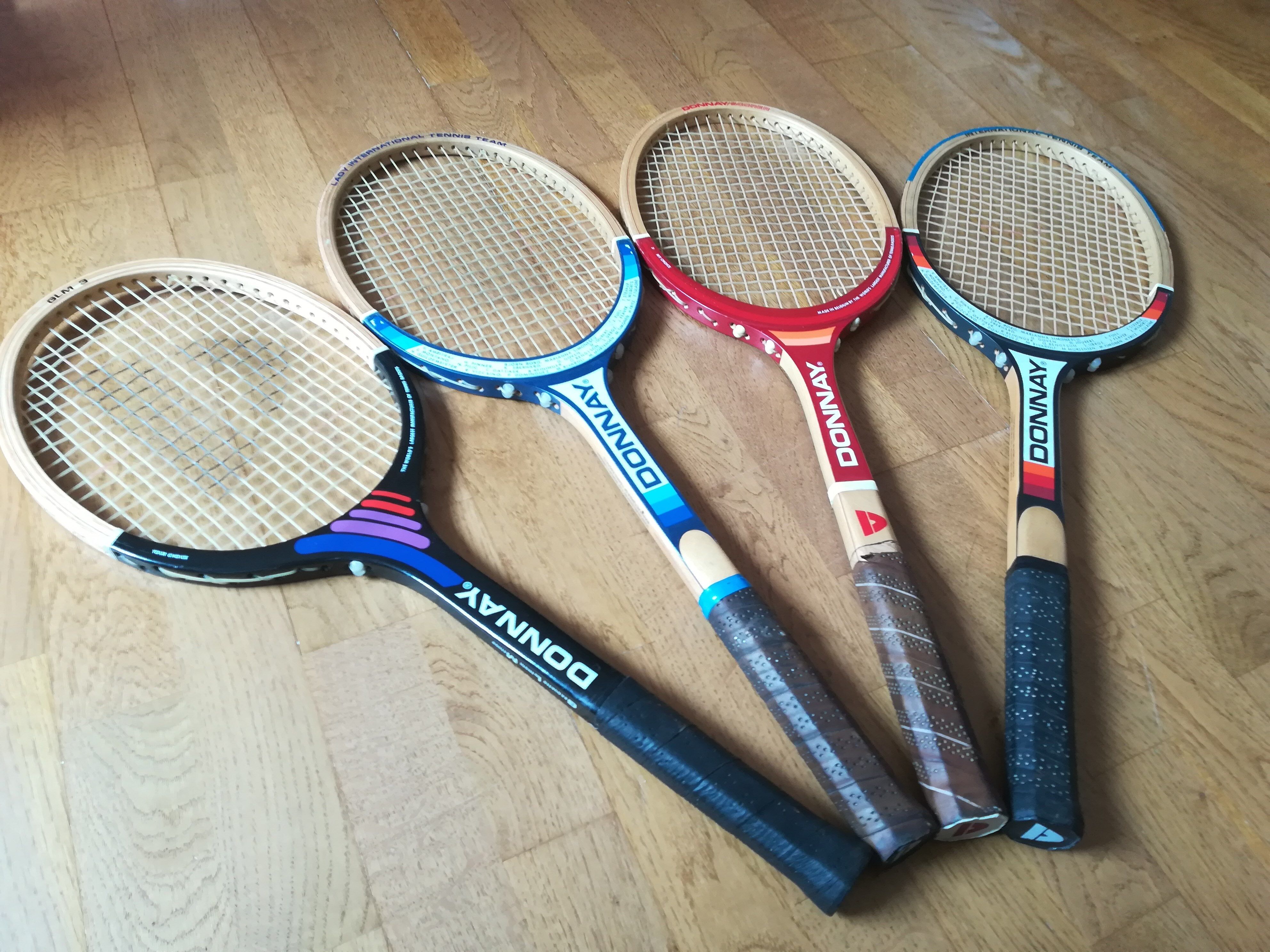 Lot de 4 raquettes de tennis Donnay