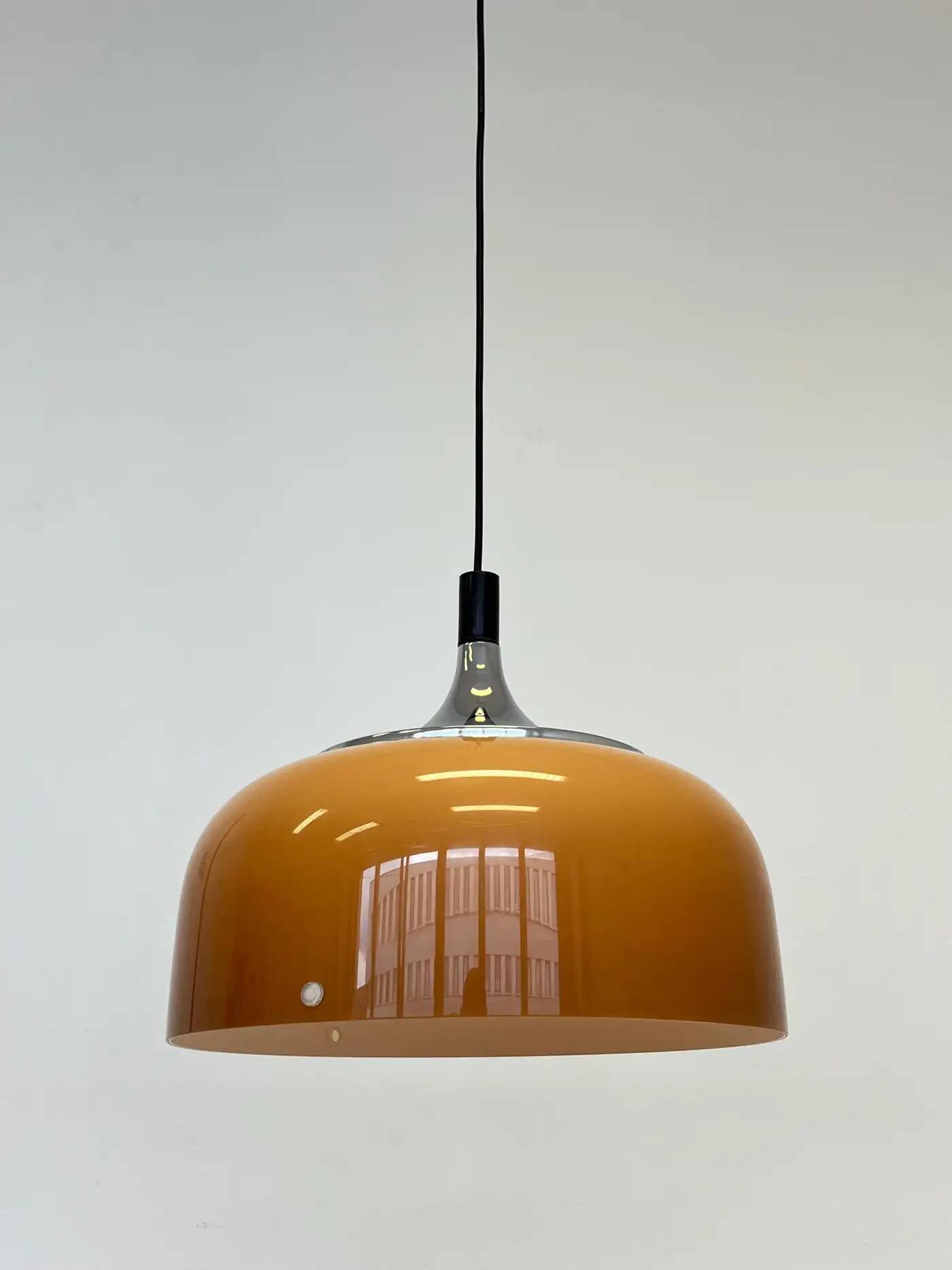 Midcentury plastic design pendant Meblo, Harvey Guzzini, Italy, 1970s