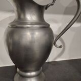 Pewter pitcher signed Jean Goardere