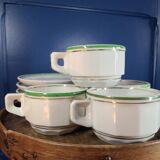 Vintage 70s Arbona Tours cups and saucers (set of 4)