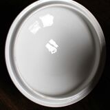 Soupière en terre de fer rose Fontanges Sarreguemines