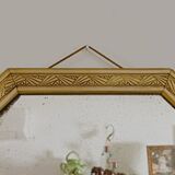 Small octagonal art nouveau mirror