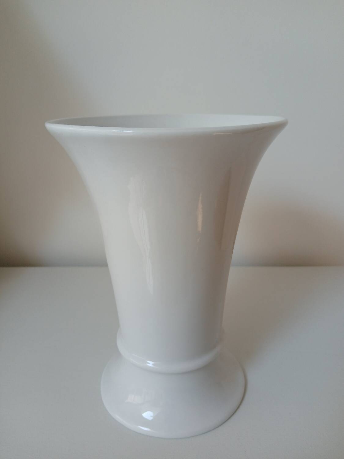 White porcelain vase