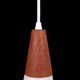 Rare Ernst Voss pendant lamp / glass / teak / aluminium / mid-century Danish modern design / 1960s