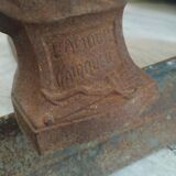 Pair of old cast iron chenets late 19th