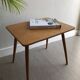 Table basse vintage pieds compas