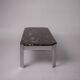 Table basse en marbre Breccia et chrome, France 1980