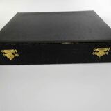 Set of 24 dessert cutlery in silver metal