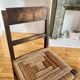 Paire de chaises bois et corde