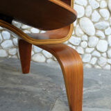 LCW Lounge Chair Walnut by Charles and Ray Eames for Evans / Herman Miller, 1948-49