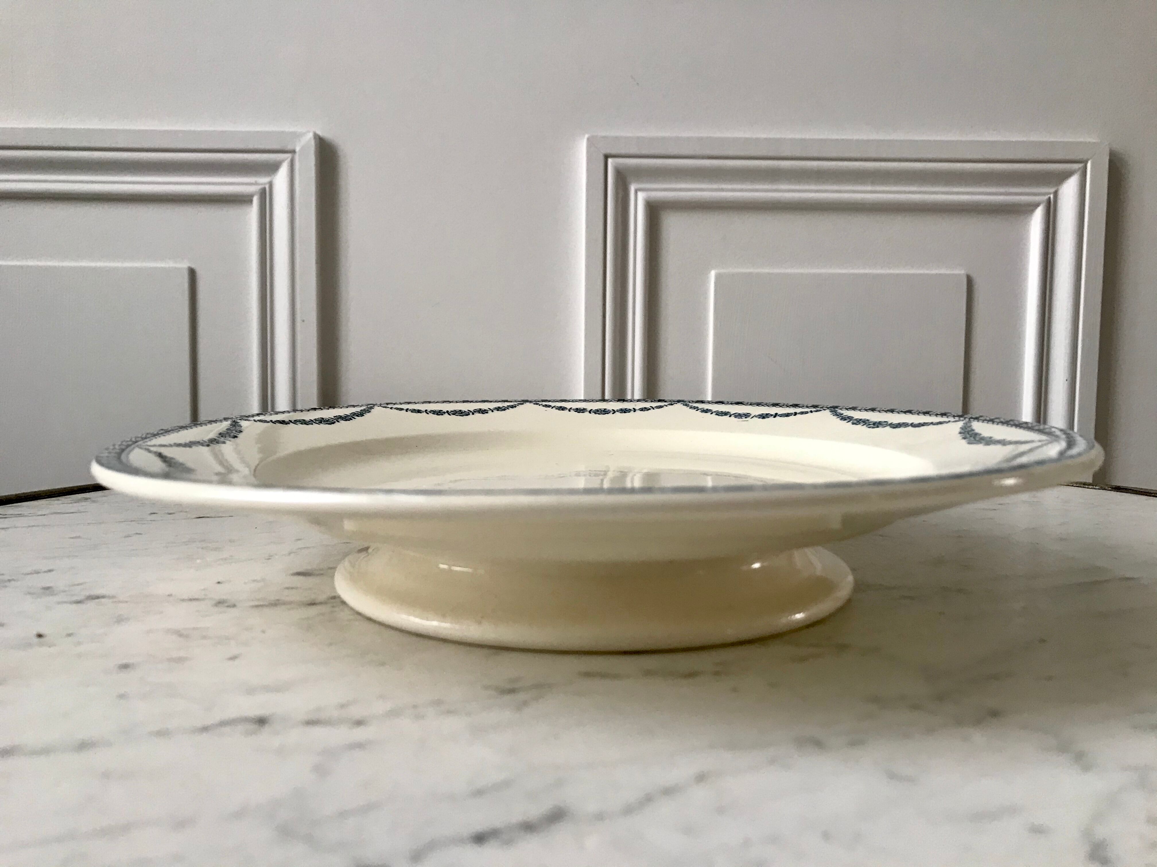 Compotier Terre de Fer Salins model Vincennes mid-nineteenth