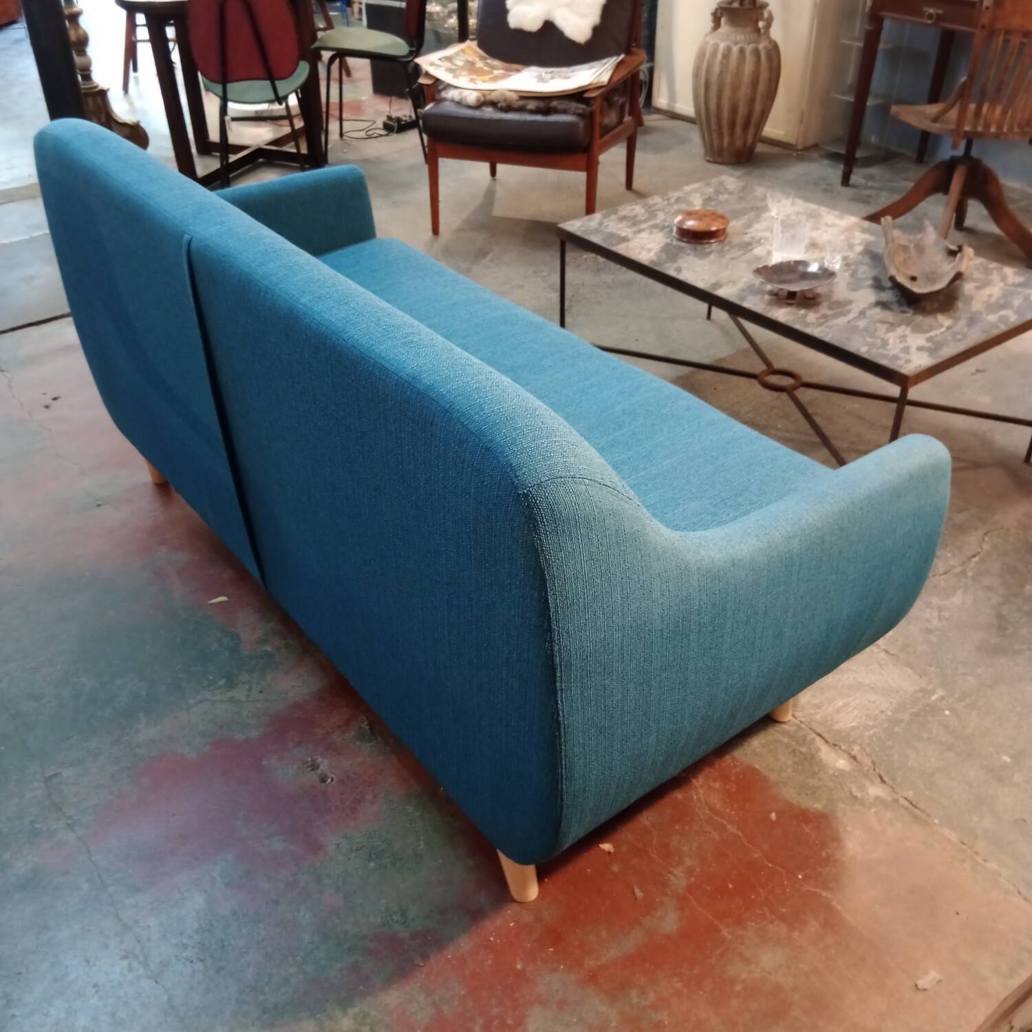 Vintage blue sofa