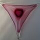 Centre de table triangulaire en verre soufflé