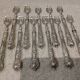11 silver oyster forks, 800 Minerva style, Louis Philippe