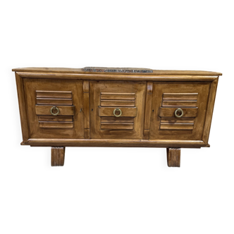 Art Deco sideboard in oak and oak veneer