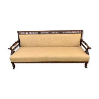 Early 1900 Edwardian walnut sofa