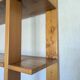 Vintage wooden wall shelf with Scandinavian design, 1970s.