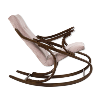 Rocking chair en bois courbé de TON, années 1960