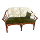 2-seater rattan bench