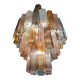 Multicolor “tronchi” murano glass chandelier