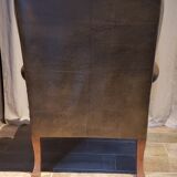 Chesterfield eared armchair with armrests