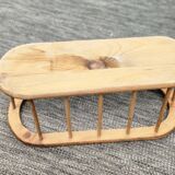 Wooden magazine rack, Scandinavian style