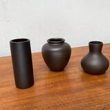 Minimalist German ceramic vases from the mid-century, Wormser Terra-Sigillata, 1960s, set of 3.