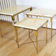 Tables gigognes en marbre vintage