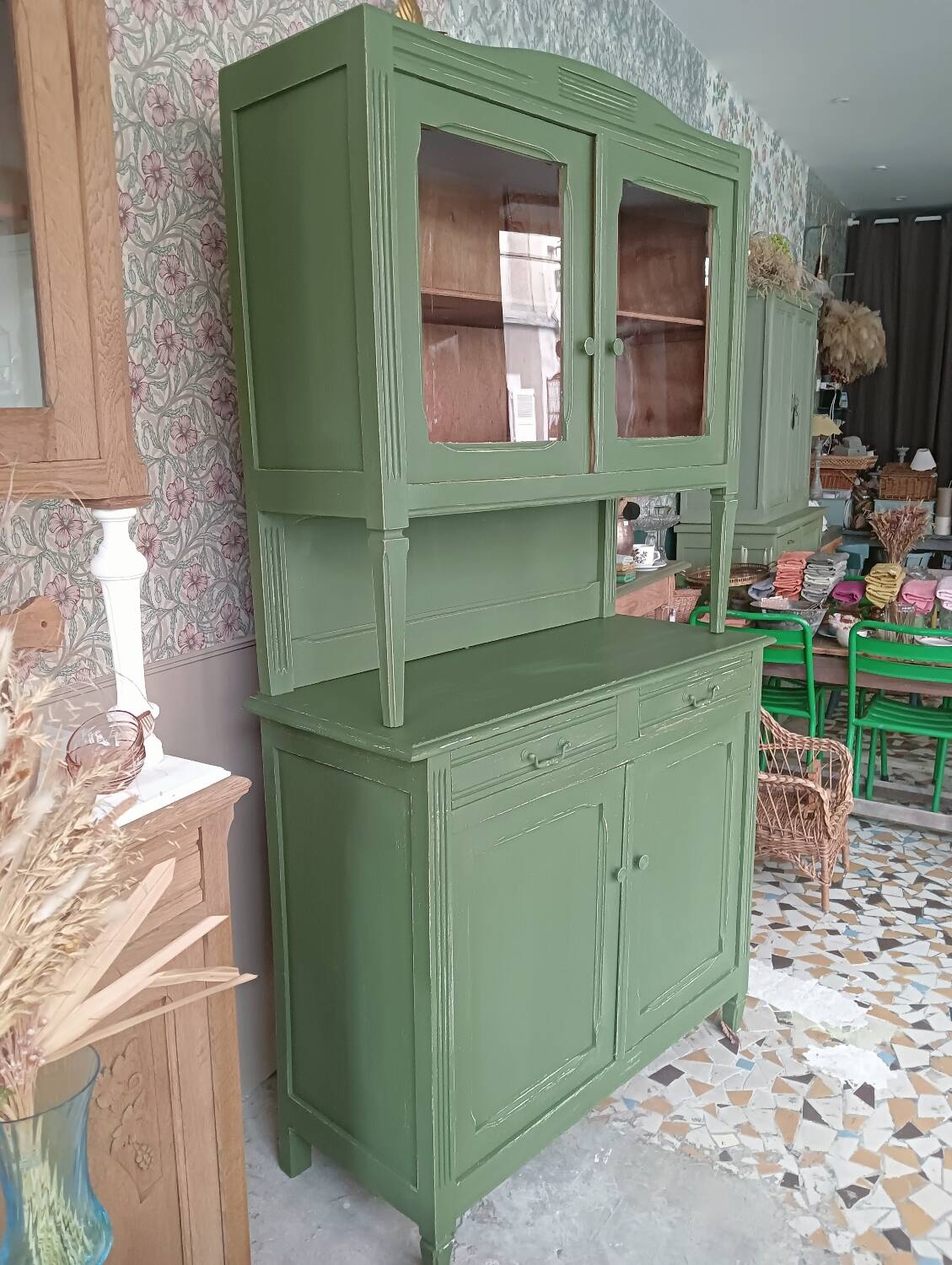 2-body china cabinet sideboard