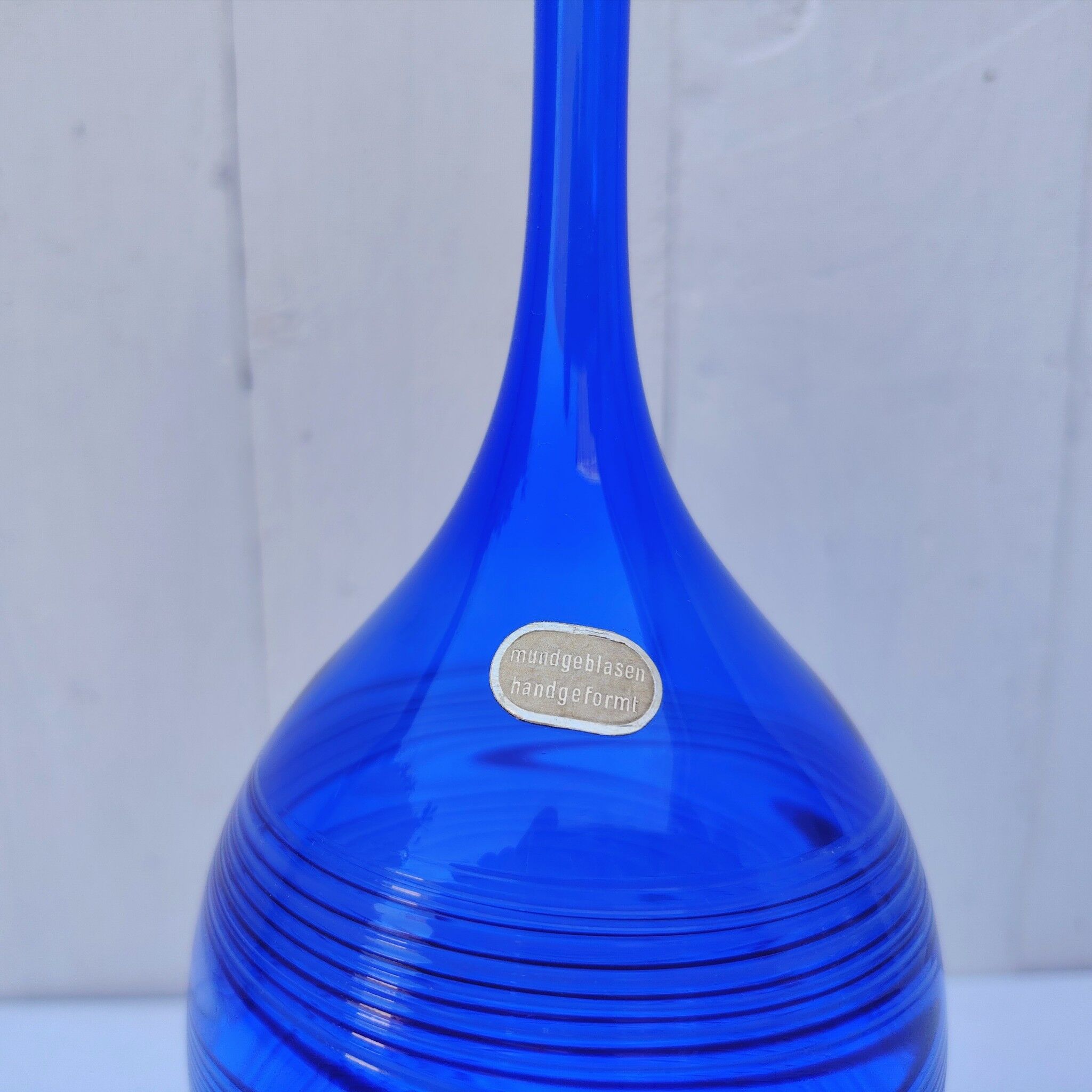 Light glass vase, Lauscha glassware, design