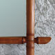 Wooden mirror imitation bamboo from the 1900s/1920s 45x58cm