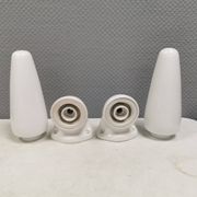 A set of vintage ceramic bathroom lamps by Sigvard Bernadotte, IFÖ Sweden