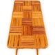Vintage Audoux Minnet rattan and bamboo coffee table