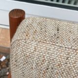 Danish armchair of the 60s in wood and wool of the brand Dyrlund